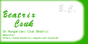 beatrix csuk business card